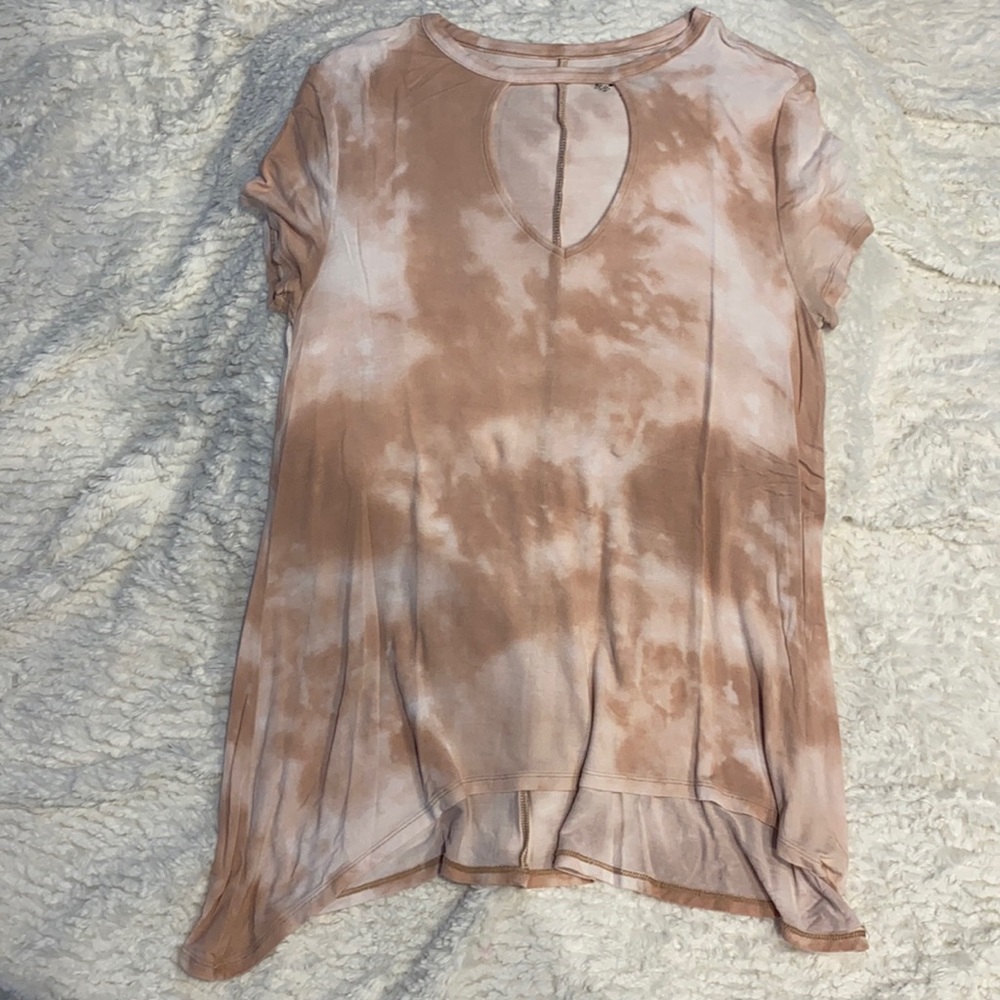 Pink tie dye casual shirt